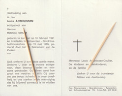 Lommel, Antwerpen, Louis Antonissen, Coulier - Devotion Images