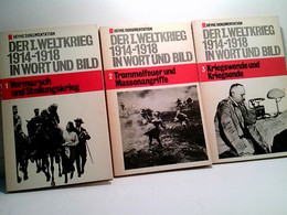 Konvolut Bestehend Aus 3 Bänden (von5), Zum Thema: Heyne Dokumentation. Der I. Weltkrieg 1914 - 1918 In Wort U - Polizie & Militari