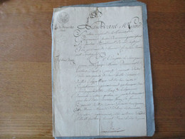 21 FERIER 1813 VENTE PAR JEAN PIERRE VILLE GARCON MEUNIER  DE TERRE LABOURABLE A VILLERS GUISLAIN AU SIEUR MULQUIMEE ENR - Manuscripts