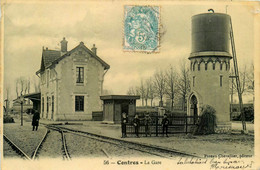 Contres * La Gare Du Village * Château D'eau * Ligne Chemin De Fer - Contres