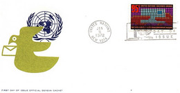 ( 10-36 )FDC UNITED NATIONS JAN 05 1972 - Usados