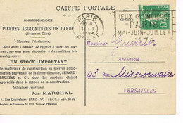 MARQUE POSTALE -  JEUX OLYMPIQUES 1924 - PARIS DEPART - 31-01-1924 - - Estate 1924: Paris