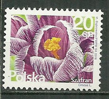 POLAND MNH ** 4482 Safran Fleur Flower Flore - Unused Stamps