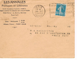 MARQUE POSTALE -  JEUX OLYMPIQUES 1924 - PARIS DEPART - 28-11-1923 - - Summer 1924: Paris