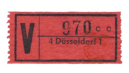 BRD V-Zettel, Wertmarke ★ 4000 Düsseldorf 1 C C (970) - R- & V- Labels