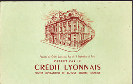 BUVARD -CRÉDIT LYONNAIS - Bank & Insurance