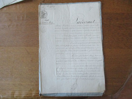 16 SEPTEMBRE 1828 VILLERS GUISLAIN VENTE PAR M.ET MME MAROTTE MENUISIER A GOUY A M.MAZY TISSEUR EN COTON A VILLERS GUISL - Manuscripts