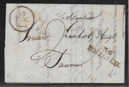 France Marque Postale - 36/Bourgueil 35x10 Mm - 1828 - TB - 1801-1848: Précurseurs XIX