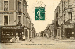 Mortagne Sur Huisne * La Rue St Langis * épicerie Moderne Débit De Tabac Tabacs BROCHEUX - Mortagne Au Perche