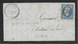 France Marque Postale - N°22 Oblitéré GC 263 & T.24 Avoine (36) 1863 - TB - 1849-1876: Période Classique