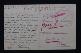 FRANCE - Cachet De Dépôt De Prisonniers De Guerre De Marseille Sur Carte Postale Pour BMC à Paris Et Redirigé - L 116357 - WW I