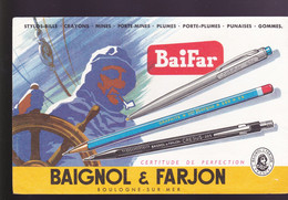 BUVARD - BAIFAR - BAIGNOL & FARJON - Papeterie