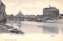 CPA EUROPE ITALIE ITALIA PONTE E CASTELLO S ANGELO 11008 DOS SIMPLE NON ECRIT - Ponts