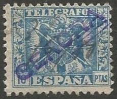 ESPAGNE / TELEGRAPHE N° 87 OBLITERE - Télégraphe