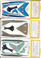 DECOUPIS - LES AVIONS EN RELIEF - (france ) - Lot De 3  Avions - ETANDART IV - MIRAGE IV - BREGUET  I.100 - Otros & Sin Clasificación