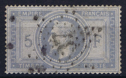 France: Yv Nr 33 Obl./Gestempelt/used,  Avec De Petites Taches Fines Certivicate Calves Timbre Réparé Et Avec Déchirures - 1863-1870 Napoleon III Gelauwerd