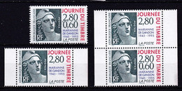 FR1237- FRANCE – 1995 – STAMP DAY / MARIANNE DE GANDON – Y&T # P2933/34/34A # MNH 8,90 € - Unused Stamps