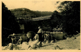 Environs D'orgelet * Les Baigneurs Et Le Pont De La Pyle * Enfants Bain Baignade Baigneur - Orgelet