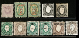 MACAU - Tax 5reis, 10reis, 8x King Luis II. Used And Unused Stamps. Cat Value Approx GBP 290 - Autres & Non Classés