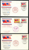 TAIWAN R.O.C. - Six (6) Comm Covers Celebrating Several Expositions. All Unaddressed. - Colecciones & Series