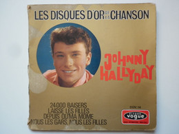 Johnny Hallyday 45Tours Livre Disque EP Vinyle Les Disques D'Or De La Chanson - 45 T - Maxi-Single