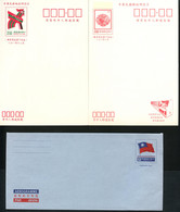 TAIWAN R.O.C. - Two Postcards,one Aerogramme And Two Maximum Cards. - Colecciones & Series