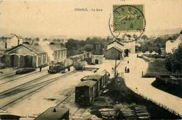 Chablis * Vue Sur La Gare * Train * Wagons * Ligne Chemin De Fer - Chablis