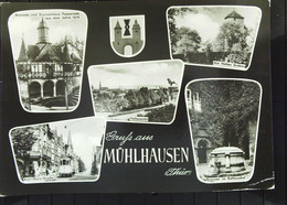 DDR: AK Von Mühlhausen (Thür.) 5 Ansichten Mit 10 Pf Ulbricht Stpl. HORSMAR Vom 20.10.64 Nach Thale Knr: 846 - Muehlhausen