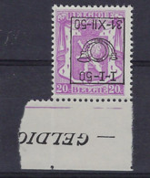 Voorafgestempeld Nr. 601 Cu " Omgekeerde Opdruk  " ** MNH Postfris Zonder Plakker En In Goede Staat  ! LOT 294 - Typo Precancels 1936-51 (Small Seal Of The State)