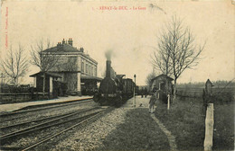 Arnay Le Duc * La Gare Du Village * Arrivée Du Train * Locomotive N°1830 * Ligne Chemin De Fer - Arnay Le Duc