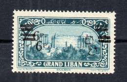 !!! LIBAN, N°80c VARIETE DOUBLE SURCHARGE NEUF ** - Unused Stamps