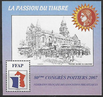 80ème Congrès Poitiers  - BLOC N° 1 - FFAP - Neuf** - 2007 - - Unused Stamps