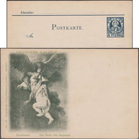 Munich 1898. Poste Privée Courier De Munich. Rembrandt, Peinture, Ovide, Enlèvement De Ganymède, Aigle, Homosexualité - Mythology