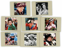 2022 UK GB New *** The Queen's Platinum Jubilee Stamp PHQ 8 Postcard Cards - MNH (**) - Unclassified