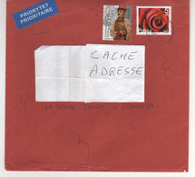 Timbres Stamps " Fleur : Rose , Costume " Sur Cp , Carte , Postcard Du ?? Pour La France - Cartas & Documentos