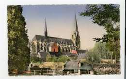 Delcampe - CPSM: 41 - VENDOME :  L'EGLISE ABBATIALE DE LA TRINITÉ, VUE DU JARDIN PUBLIC - Vendome