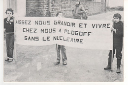 Carte ,  Thème " Anti Nucléaire " Février 1980 - Plogoff