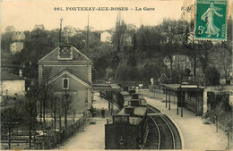 Fontenay Aux Roses * Vue Sur La Gare Du Village * Ligne Chemin De Fer * Le Train Wagons - Fontenay Aux Roses