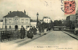 Puteaux * Vue Sur La Mairie Et Le Pont De La Commune * Tramway Tram - Puteaux