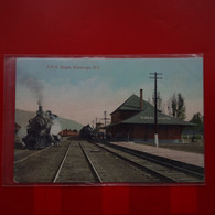 C.P.R.DEPOT KAMLOOPS B.C GARE TRAIN - Kamloops