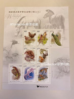 China 2021 M/S National Key Protected Wild Animals Pangolin Lizard Reptitles Nature Fuana Bird Stamps MNH 2021-28 - Ungebraucht