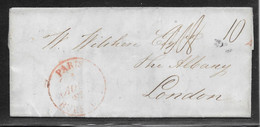 France Marque Postale - Paris Central Pour Londres - 1801-1848: Vorläufer XIX