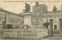 SAINT HILAIRE DES LOGES Monument Des Combattants De 1870-71 Et La Mairie - Saint Hilaire Des Loges