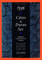 Etiquette Neuve De Vin Cotes De Duras Sec 1996 Les Peyrières à Landerrouat- 75 Cl - Vin De Pays D'Oc