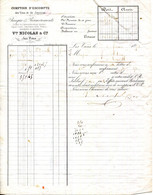 07.ARDECHE.JOYEUSE.LES VANS.COMPTOIR D'ESCOMPTE.BANQUE DE RECOUVREMENT.V.NICOLAS & Cie. - Bank & Insurance