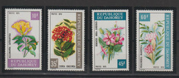 Dahomey 1975 Fleurs 360-63, 4 Val ** MNH - Benin – Dahomey (1960-...)