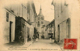 Guitres , Près Libourne * Rue Et Clocher De L'église N.d. * Coiffeur Salon De Coiffure - Sonstige & Ohne Zuordnung