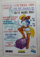 FLYERS COUTRAS 2001 PIRATE XXIII JOURNEE DES COLLECTIONNEURS - Objets Publicitaires