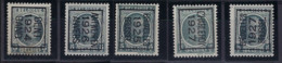 HOUYOUX Nr. 193 ( 5 X ) Allemaal Met ZELDZAME TYPO Voorafstempelingen ** MNH ; Detail Zie Beschrijving ! LOT 294 - Typos 1922-31 (Houyoux)