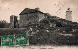 83 / FAYENCE / LE CHATEAU ET L HORLOGE / TRES JOLIE CARTE - Fayence